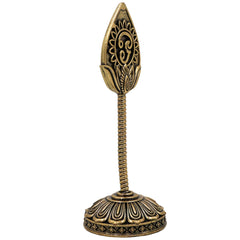 Brass Murugan Vel Idol – Lord Velan, Vetrivel, Palanivel, Thangavel Sculpture for Pooja, Home Temple, Spiritual Blessings, Gold, 4 Inch, 1 Piece