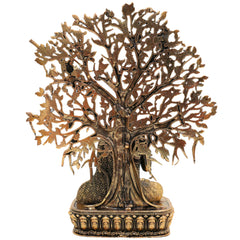 Brass Buddha Idol, Gautam Buddha Statue, Shakyamuni Murti, Siddhartha Gautama Vigraha, Meditating & Sitting Buddha Sculpture for Pooja & Home Decor, Gold, 6.5 Inch, 1 Piece