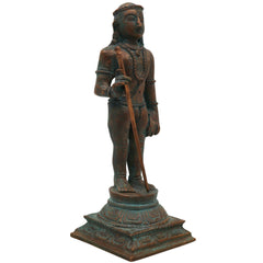 Bronze Murugan Idol, Panchaloha Karthikeya / Skanda / Subramanya Statue, Handcrafted Chola Art Murti for Pooja & Home Decor, Gold, 6 Inch, 1 Piece