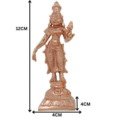 Bronze Sri Devi & Bhu Devi Idol Set | Handcrafted Goddess Murti for Pooja, Temple & Home Decor, Brown, 4.5 Inch, 2 Piece
