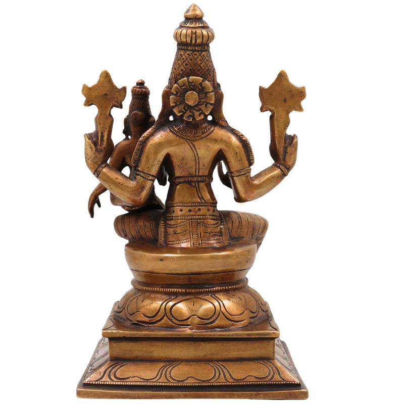 Brass Varahalakshmi Idol, Handcrafted Murti, Goddess Varalakshmi Statue for Pooja, Home Decor & Spiritual Gifts, Gold, 10 Inch, 1 Piece