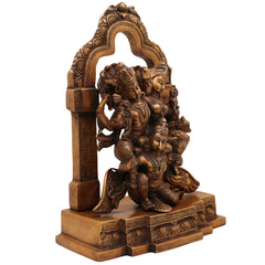 Brass Vishnu Lakshmi on Garuda Idol | Narayana Mahalakshmi Garudar Murti | Balaji Padmavati Vigraha Statue for Puja, Temple & Home Decor,Gold, 12.5 Inch, 1 Piece