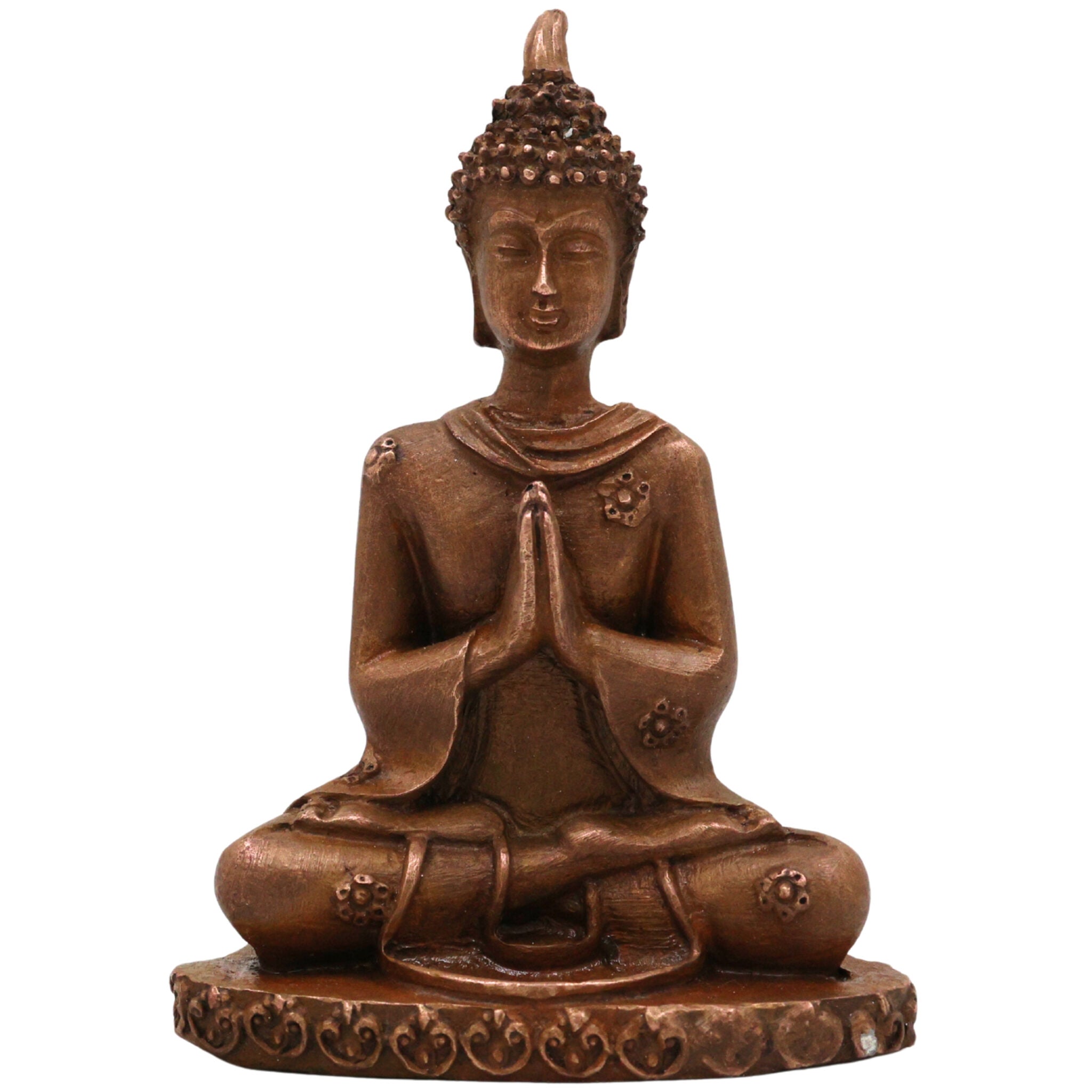 Bronze Buddha Idol | Gautam Buddha Statue | Meditating Shakyamuni | Panchaloha / Ashtadhatu Spiritual Figurine | Lord Tathagata Decor, Brown, 3 Inch, 1 Piece
