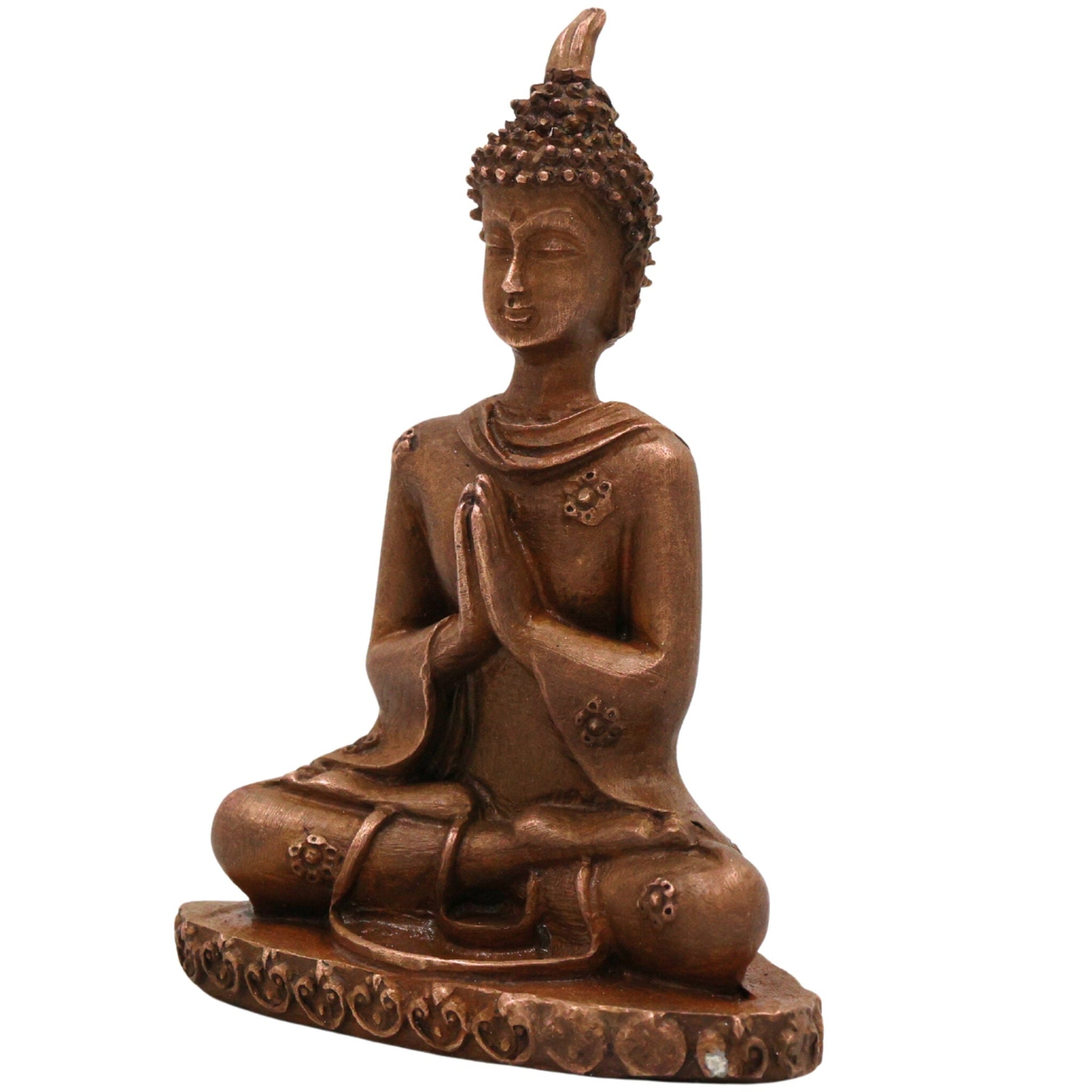 Bronze Buddha Idol | Gautam Buddha Statue | Meditating Shakyamuni | Panchaloha / Ashtadhatu Spiritual Figurine | Lord Tathagata Decor, Brown, 3 Inch, 1 Piece