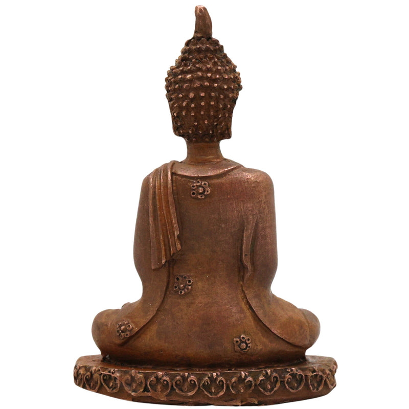 Bronze Buddha Idol | Gautam Buddha Statue | Meditating Shakyamuni | Panchaloha / Ashtadhatu Spiritual Figurine | Lord Tathagata Decor, Brown, 3 Inch, 1 Piece