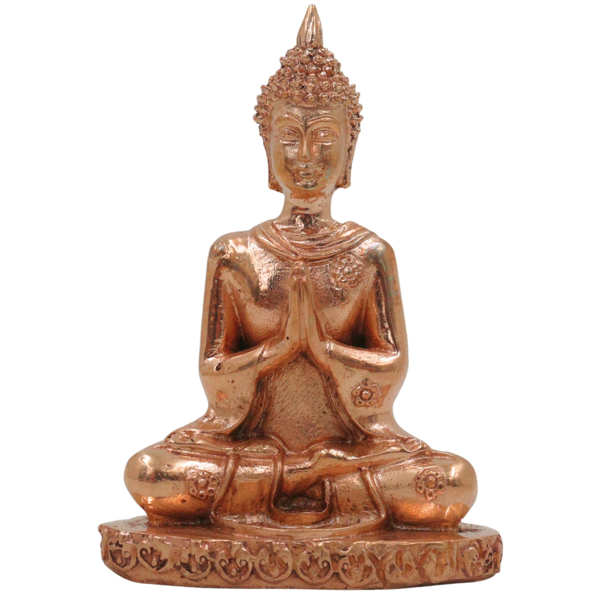 Bronze Buddha Idol | Handcrafted Meditation Shankya Muni Murti, Spiritual Decor, Gold, 3 Inch, 1 Piece