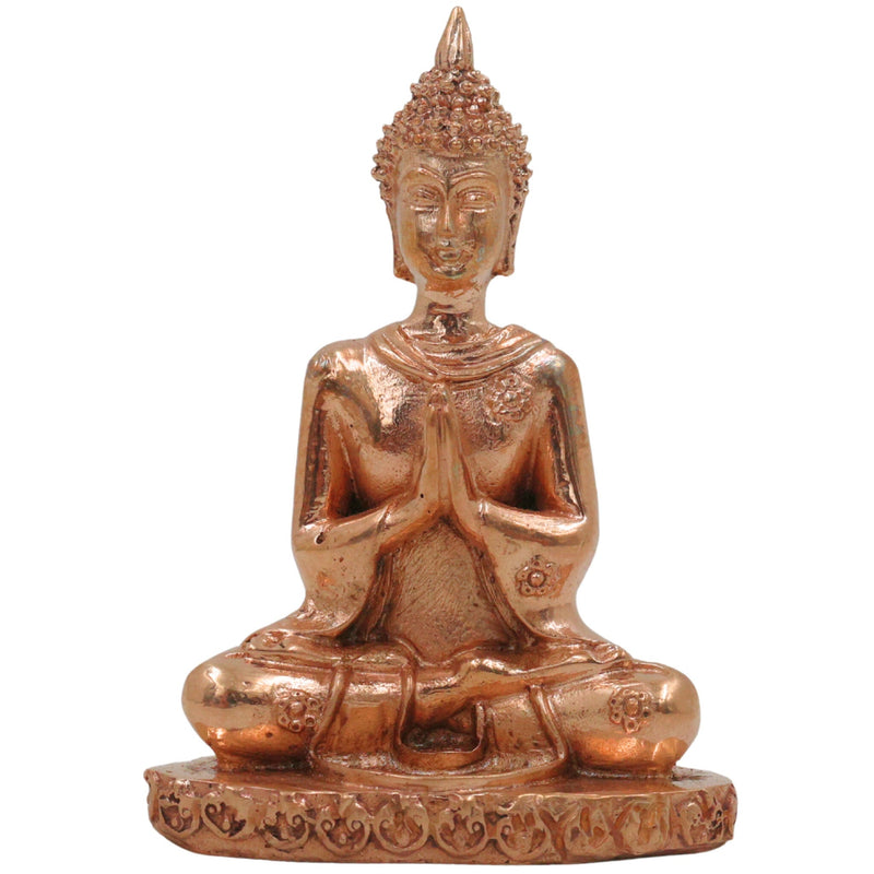 Bronze Buddha Idol | Handcrafted Meditation Shankya Muni Murti, Spiritual Decor, Gold, 3 Inch, 1 Piece