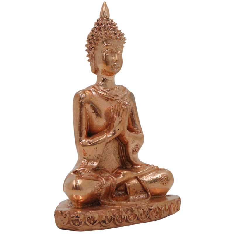 Bronze Buddha Idol | Handcrafted Meditation Shankya Muni Murti, Spiritual Decor, Gold, 3 Inch, 1 Piece