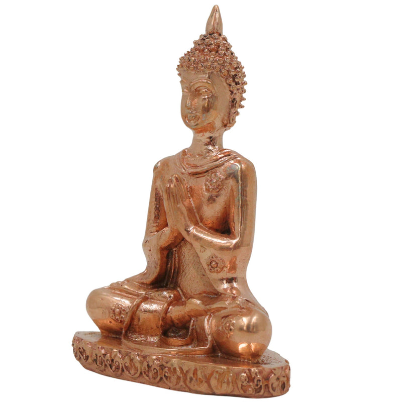 Bronze Buddha Idol | Handcrafted Meditation Shankya Muni Murti, Spiritual Decor, Gold, 3 Inch, 1 Piece