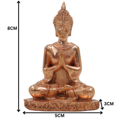 Bronze Buddha Idol | Handcrafted Meditation Shankya Muni Murti, Spiritual Decor, Gold, 3 Inch, 1 Piece