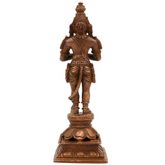 Bronze Handcrafted Hanuman Idol | Maruti Bajrangbali Panchaloha Murti | Anjaneya Pavanputra Temple & Home Decor, Brown, 5.5 Inch, 1 Piece