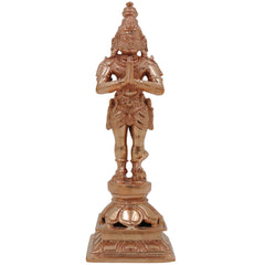 Bronze Hanuman Idol | Anjaneya Statue | Maruti Murti | Bajrangbali Figurine | Panchaloha Handcrafted Murti, Gold, 5.5 Inch, 1 Piece