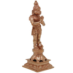 Bronze Hanuman Idol | Anjaneya Statue | Maruti Murti | Bajrangbali Figurine | Panchaloha Handcrafted Murti, Gold, 5.5 Inch, 1 Piece