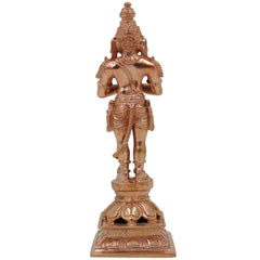 Bronze Hanuman Idol | Anjaneya Statue | Maruti Murti | Bajrangbali Figurine | Panchaloha Handcrafted Murti, Gold, 5.5 Inch, 1 Piece
