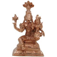 Bronze Varaha Lakshmi Idol, Panchaloha Varahi Amman Statue, Bhudevi Deity, Handcrafted Chola Art, Ashtadhatu Temple Collectible, Gold, 3 Inch, 1 Piece