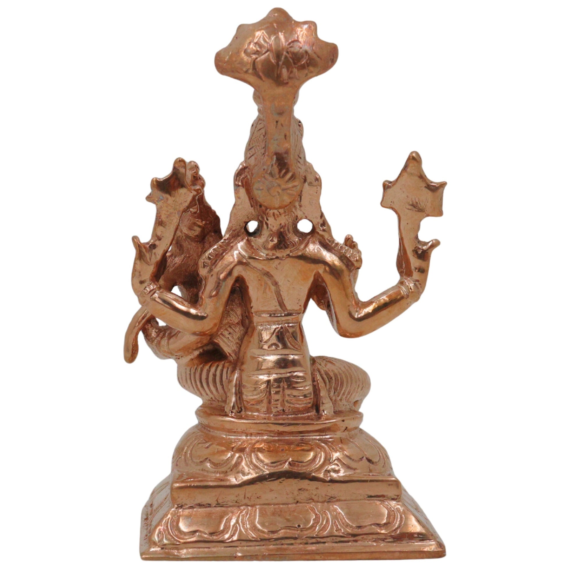 Bronze Varaha Lakshmi Idol, Panchaloha Varahi Amman Statue, Bhudevi Deity, Handcrafted Chola Art, Ashtadhatu Temple Collectible, Gold, 3 Inch, 1 Piece