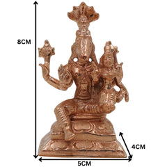 Bronze Varaha Lakshmi Idol, Panchaloha Varahi Amman Statue, Bhudevi Deity, Handcrafted Chola Art, Ashtadhatu Temple Collectible, Gold, 3 Inch, 1 Piece