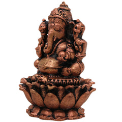 Copper Ganesha Idol, Handcrafted Tamra Ganapati Statue, Thamira Vinayaka, Pillaiyar Murti for Pooja, Home Decor & Gifts, Brown, 2 Inch, 1 Piece