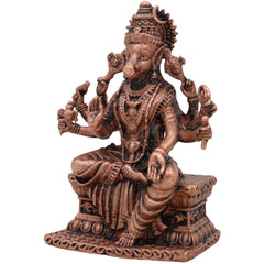 Copper Varahi Amman Idol, Handcrafted Tamra Varahi Devi Murti for Pooja, Home Decor & Spiritual Gifting, Gold, 3 Inch, 1 Piece