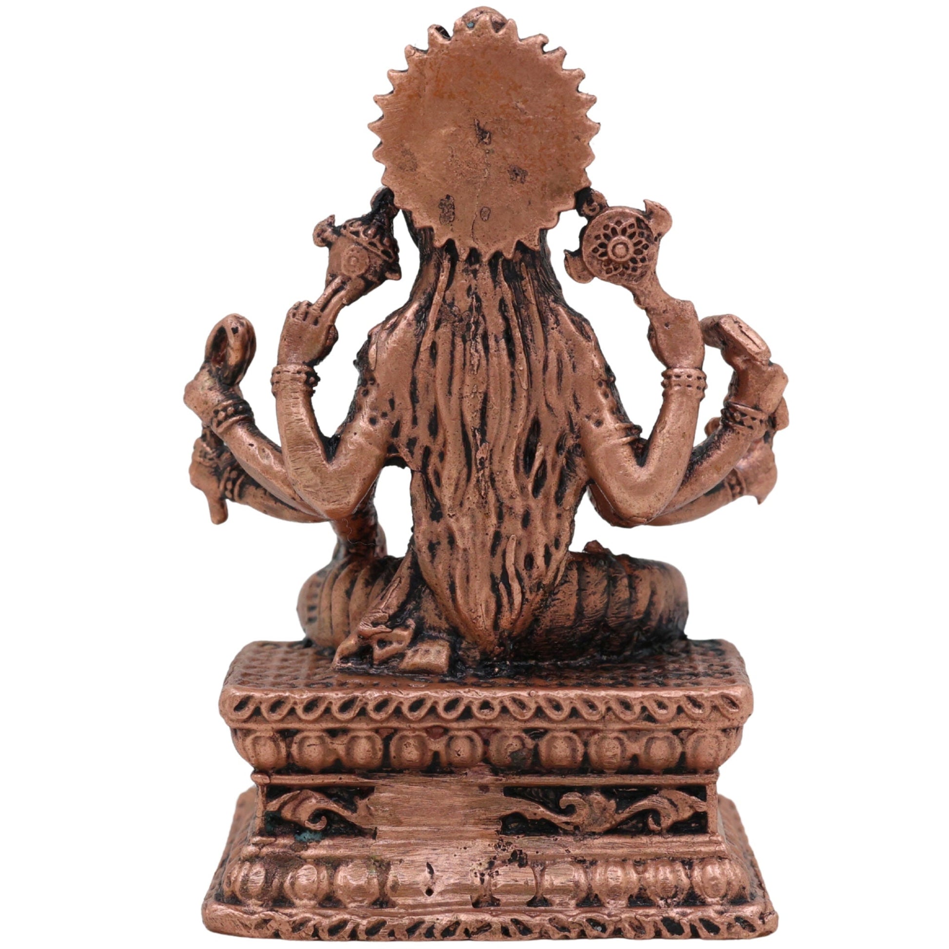 Copper Varahi Amman Idol, Handcrafted Tamra Varahi Devi Murti for Pooja, Home Decor & Spiritual Gifting, Gold, 3 Inch, 1 Piece