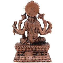 Copper Varahi Amman Idol, Handcrafted Tamra Varahi Devi Murti for Pooja, Home Decor & Spiritual Gifting, Gold, 3 Inch, 1 Piece