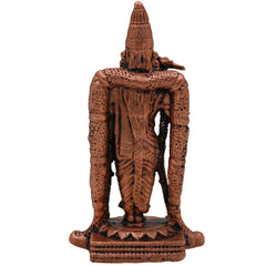 Copper Meenakshi Amman Idol, Madurai Meenatchi Devi Murti, Meenakshi Parvati Statue for Puja, Temple & Home Decor, Brown, 3 Inch, 1 Piece