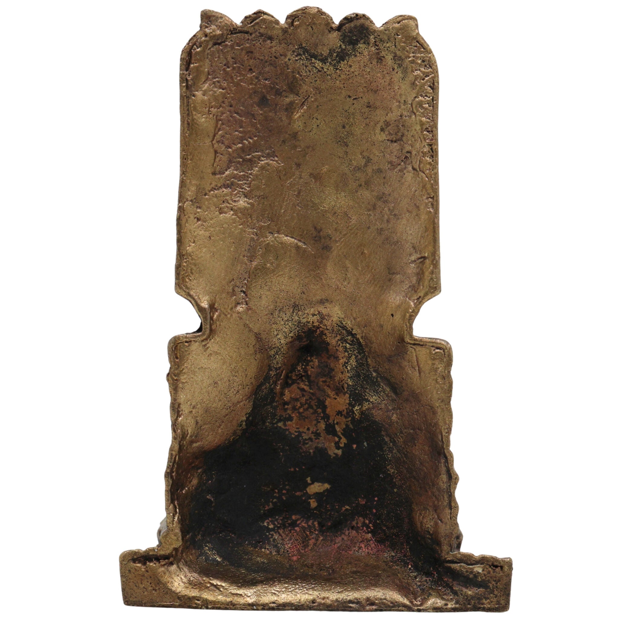 Brass Raghavendra Swamy Idol,Guru Rayaru Mantralaya Vigraham, Sri Raghavendra Theertharu Moorthi for Pooja, Home Temple & Spiritual Decor, Gold, 3 Inch, 1 Piece