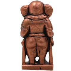 Pure Copper Yedmunji Ganesha Idol, Handcrafted Tamra Ganapati Vinayaka Statue, Thamira Ganesh Murti for Home Temple Pooja Decor & Spiritual Gift, Brown, 2.5 Inch, 1 Piece