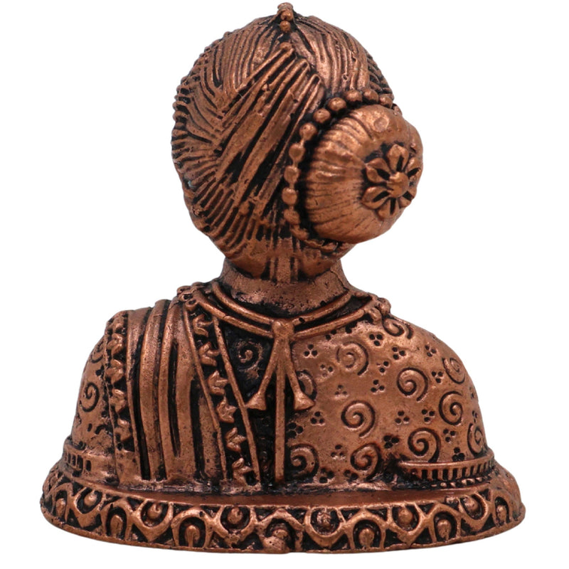 Copper Gowri Idol, Gauri Murti, Parvati Statue, Uma Moorti, Home Pooja Decor, Brown, 1.5 Inch, 1 Piece