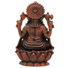 Copper Ganesha Idol, Handcrafted Tamra Vinayaka Moorti, Siddhivinayaka Vighnaharta Ganapati Murthi for Pooja, Home Decor & Spiritual Gifting , Brown, 3 Inch, 1 Piece