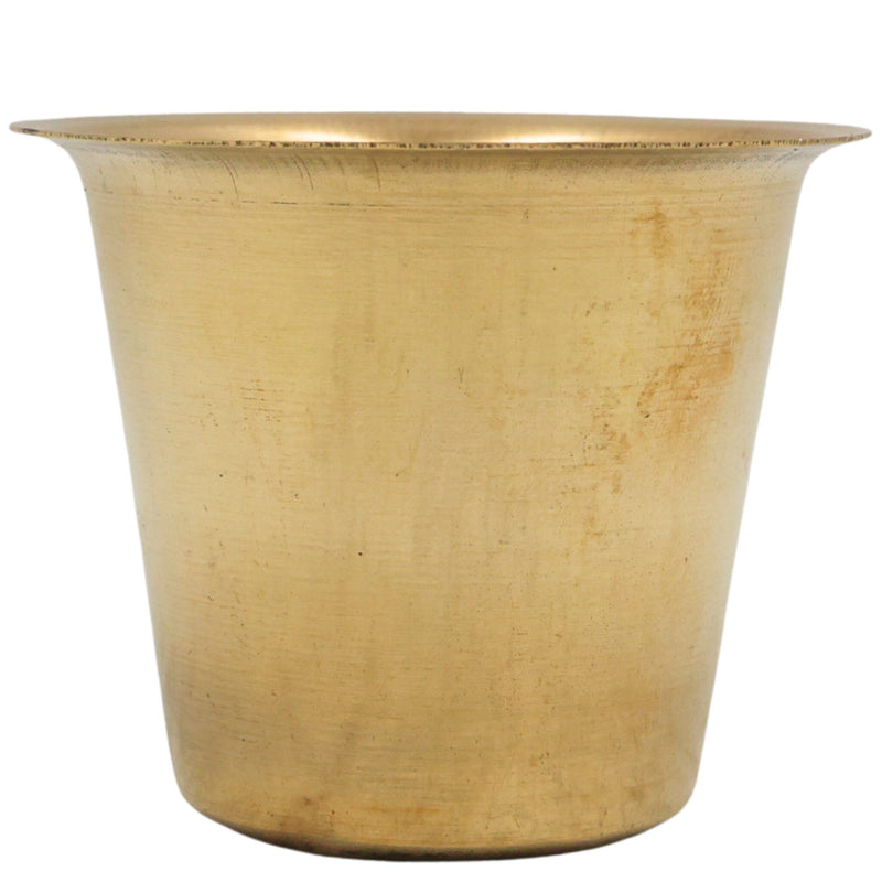 Brass Tea Coffee Glass Peetal Chai Tumbler Pital Coffee Cup Pittal Tea Glass South Indian Filter Coffee Tumbler Traditional Brass Chai Cup Handcrafted Pittalam Tea Coffee Lota, Gold, 2.5 Inch, 1 Piece