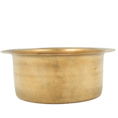 Brass Tumbler for Coffee Hotcase Tea Coffee Warmer Box, Traditional Brass Tmnler for Coffee Counter Hot Case Display, Heat Retention Cup for Café Restaurant & Home Use, Gold, 1.5 Inch, 1 Piece