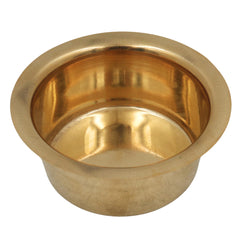 Brass Tumbler for Coffee Hotcase Tea Coffee Warmer Box, Traditional Brass Tmnler for Coffee Counter Hot Case Display, Heat Retention Cup for Café Restaurant & Home Use, Gold, 1.5 Inch, 1 Piece