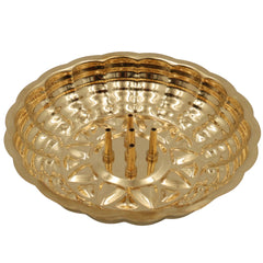 Handcrafted Brass Agarbatti Holder Plate, Peetal Pital Dhoop Stand, Pittal Incense Stick Holder for Puja, Mandir & Meditation, Gold, 1 Inch, 1 Piece