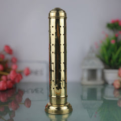 Handcrafted Brass Agarbatti Holder Stand, Peetal Dhoopbatti & Incense Stick Holder for Pooja Room Temple, Gold, 11 Inch, 1 Piece