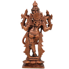 Copper Krishna Idol, Bal Gopal Statue, Gopal Murti, Radha Krishna Figurine for Pooja & Home Decor, Brown, 5.5 Inch, 1 Piece