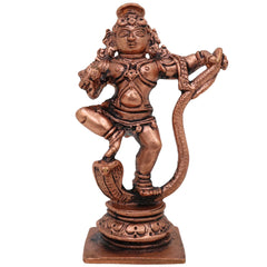 Copper Krishna Idol, Bal Krishna, Gopal, Govinda, Radha Krishna Sculpture for Pooja & Home Decor, Brown, 3.5 Inch, 1 Piece