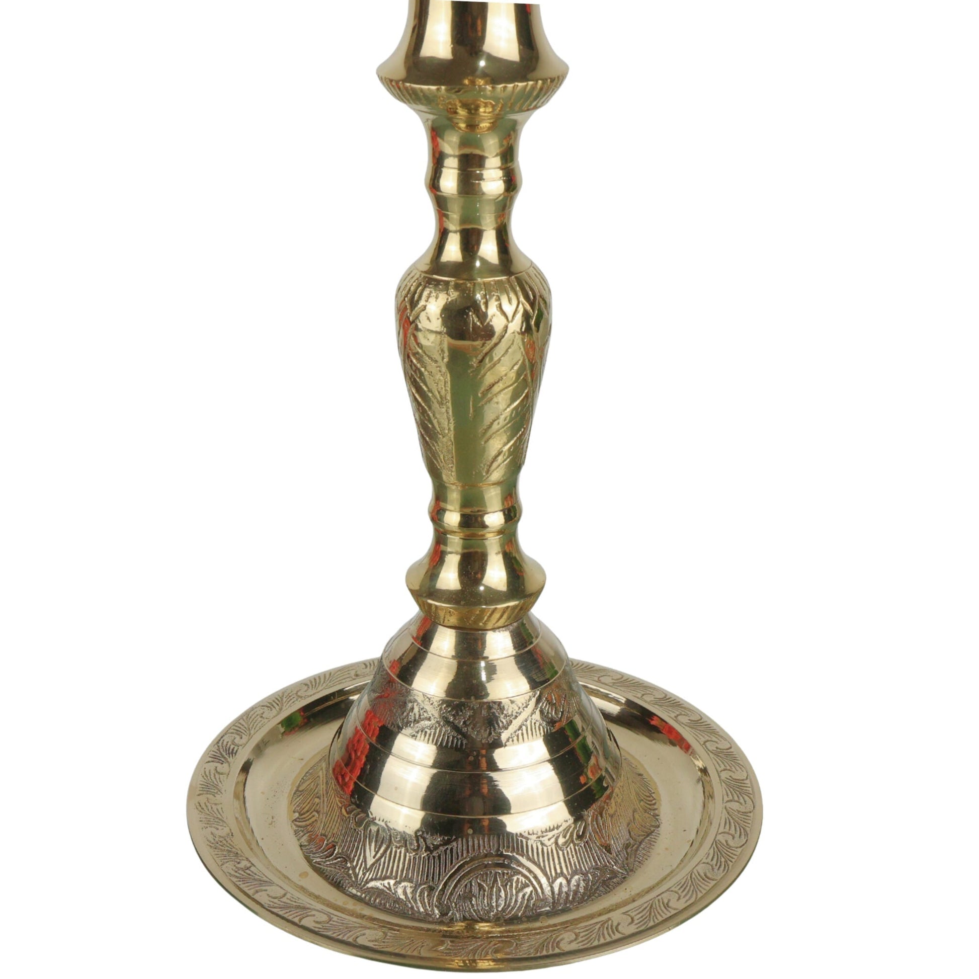 Handcrafted Brass Kuthu Vilakku Deepam Diya, Traditional Pital Deepak Nilavilakku Temple Oil Lamp, Antique Brass Pooja Vilakku Deep for Home Decor & Festivals, Gold, 36 Inch, 1 Piece