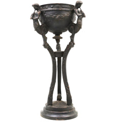 Antique Brass Nouveau Planter / Peetal Pittal Planter, Designer Brass Indoor & Pooja Decor, Brown, 15.5 Inch, 1 Piece