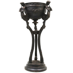Antique Brass Nouveau Planter / Peetal Pittal Planter, Designer Brass Indoor & Pooja Decor, Brown, 15.5 Inch, 1 Piece
