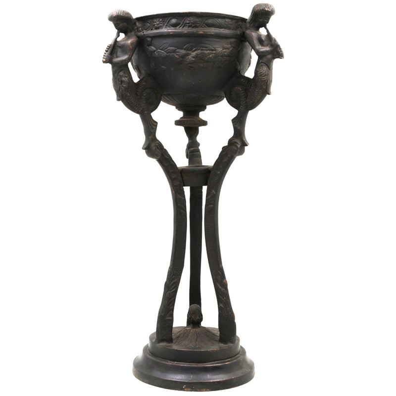 Antique Brass Nouveau Planter / Peetal Pittal Planter, Designer Brass Indoor & Pooja Decor, Brown, 15.5 Inch, 1 Piece