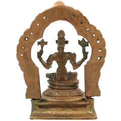 Handcrafted Bronze Varahi Devi Idol, Varahi Amman Murti, Panchami Varahi Statue, Dandanayaki Varahi | Chola Art Panchaloha Style Temple Sculpture, Brown, 5 Inch, 1 Piece