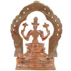 Bronze Varahi Devi Idol, Panchami Varahi Amman, Dandanayaki Varahi, Handcrafted Chola Art Panchaloha Statue for Pooja & Home Temple, Gold, 5 Inch, 1 Piece