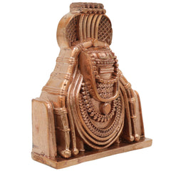Handmade Bronze Shiva Lingam, Panchaloha Chola Art Shivling, Narmada Bana Lingam, South Indian Temple-Style Shivalinga Murti, Gold, 3 Inch, 1 Piece