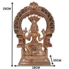 Bronze Mariamman Idol, Maari Amman | Samayapuram Mariamman | Yellamma Renuka Devi | Traditional South Indian Shakti Panchaloha Inspired Goddess Sculpture, Gold, 10 Inch, 1 Piece
