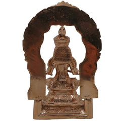 Bronze Annapurneshwari Annapurna Devi Idol | Traditional Panchaloha South Indian Parvati Sculpture for Home Temple Decor, Gold, 7 Inch, 1 Piece