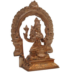 Bronze Raja Rajeshwari Idol | Sri Rajarajeshwari Tripura Sundari Lalita Parameshwari Shodashi Devi Murti | Traditional South Indian Handmade Temple Sculpture, Gold, 8.5 Inch, 1 Piece