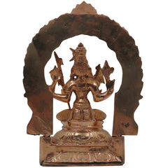 Bronze Raja Rajeshwari Idol | Sri Rajarajeshwari Tripura Sundari Lalita Parameshwari Shodashi Devi Murti | Traditional South Indian Handmade Temple Sculpture, Gold, 8.5 Inch, 1 Piece