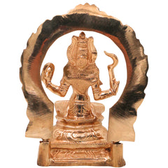 Handcrafted Bronze Bhagawathi Kali Idol | Mahakali Bhadrakali Shyama Dakshina Kali Panchaloha Chola Art Temple Sculpture, Gold, 6 Inch, 1 Piece