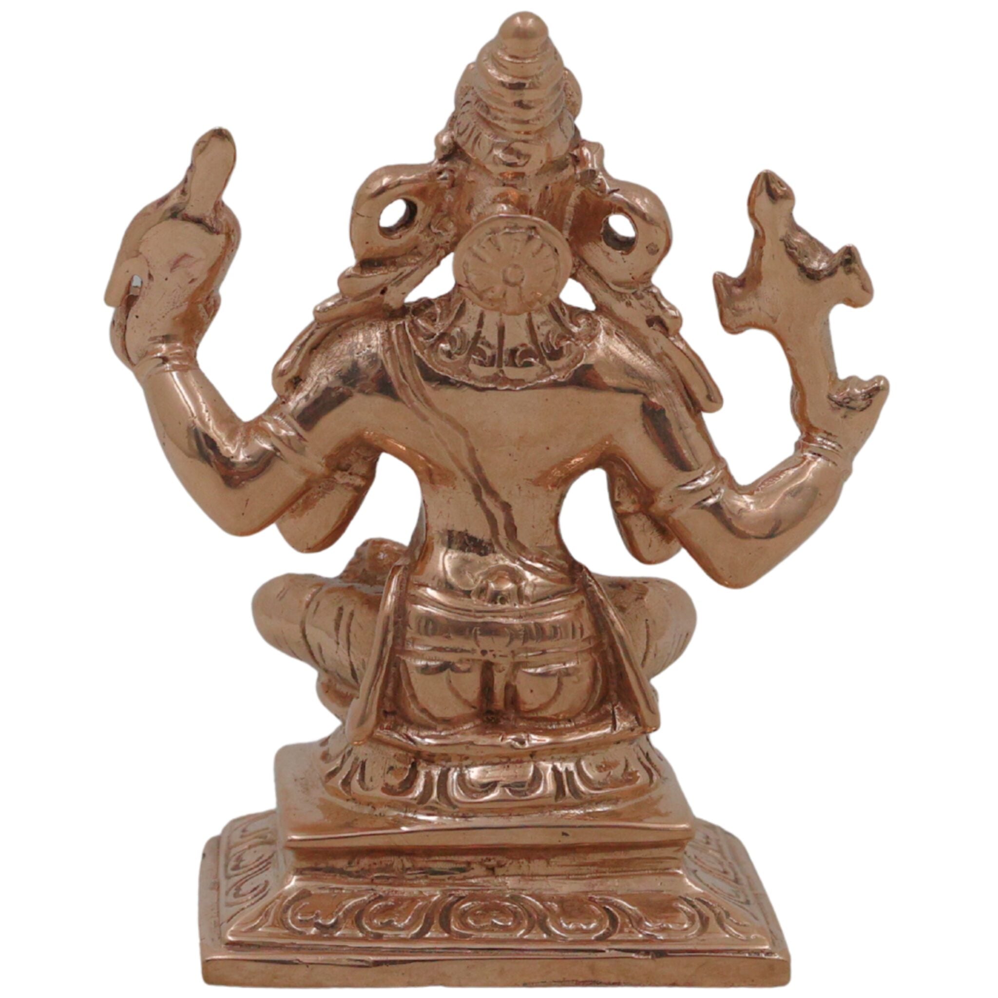 Bronze Hayagriva Idol, Handcrafted Hayagreeva Murti, Vidya Hayagriva Vigraham, Knowledge & Wisdom Deity Statue for Pooja Room, Study Table, Temple Decor, Gold, 3 Inch, 1 Piece